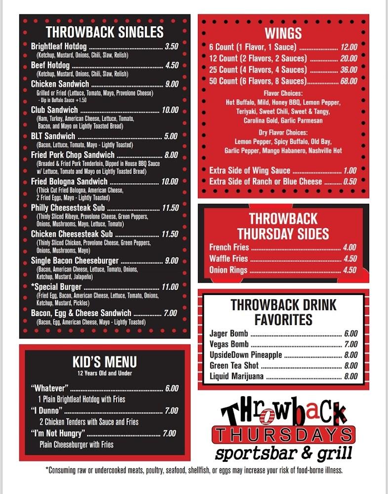 Throwback Thursdays Sportsbar & Grill, LLC Santa Fe Eggrolls